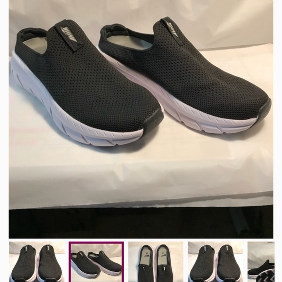 AVIA slip on knit shoe in black womens size 9 - Picture 2 of 3